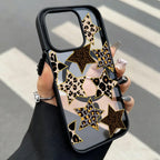 Leopard Print Phone Case For iPhone 17 Pro Case iPhone 16 15 13 12 11 14 18 Pro Max Matte Magsafe Magnetic Wireless Charge Cover