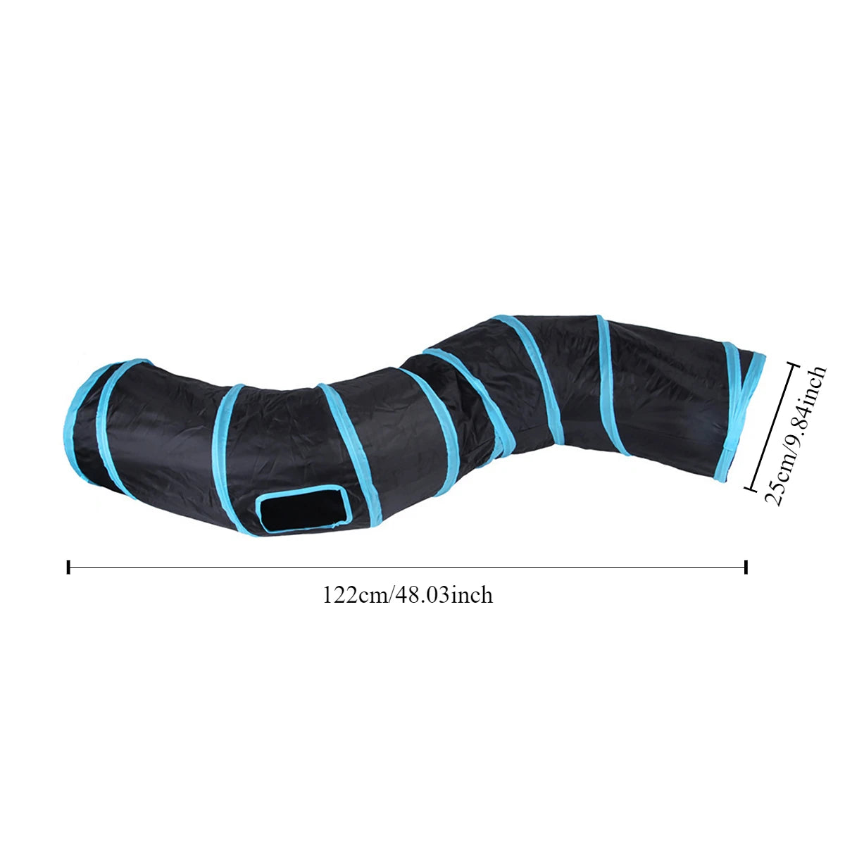 Foldable Interactive Cat Tunnel Toy for Indoor Play and Exercise