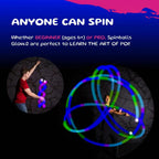 LED Juggling Ball with Rainbow and Strobe Effects  Safe and Soft for All Skill Levels Soft Rainbow Fade High Strobe Light-Up Toy