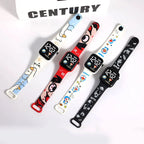 Bandai Dragon Ball Z Fashion Cartoon Action Printing Anime LED Type Watches Kids Watch Birthday Gifts Toys