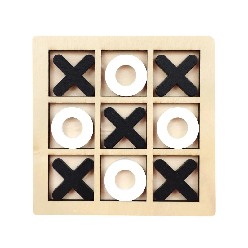 Montessori Wooden Mini Chess Brain Training Puzzle Toy for Kids