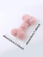Love Bone Plush Squeaky Dog Toy for Interactive Chewing and Play
