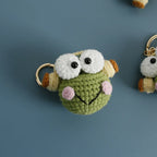 Cute Frog Crochet Keychain Funny Frog Bag Charm