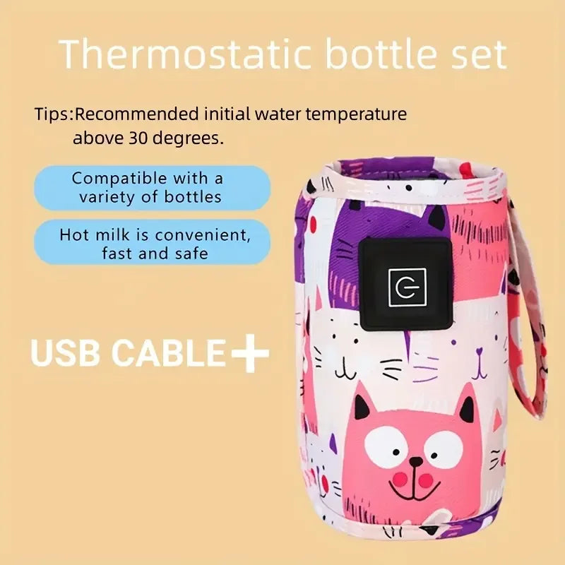 Portable USB Baby Bottle Warmer for Travel & Stroller