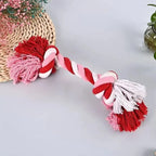 Cotton Rope Dog Chew Toy Bite Resistant Dental Puppy Training Toy - Random Color