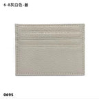 Custom Company Logo Cowhide Card Holder Woman Man Fashion Slim Mini Card Bag Genuine Leather Engrave Name Luxury Casual Purse