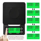 High Precision Coffee Scale with Timer Digital Kitchen Food Scale