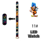 Bandai Dragon Ball Z Fashion Cartoon Action Printing Anime LED Type Watches Kids Watch Birthday Gifts Toys