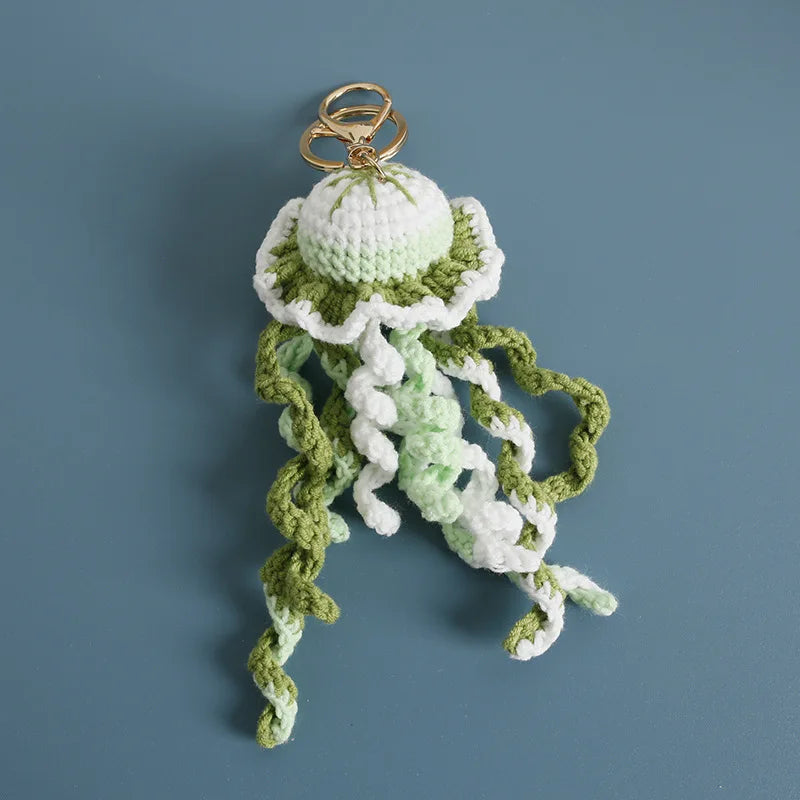 Ocean Animal Crochet Keychain Tropical Fish Bag Charm