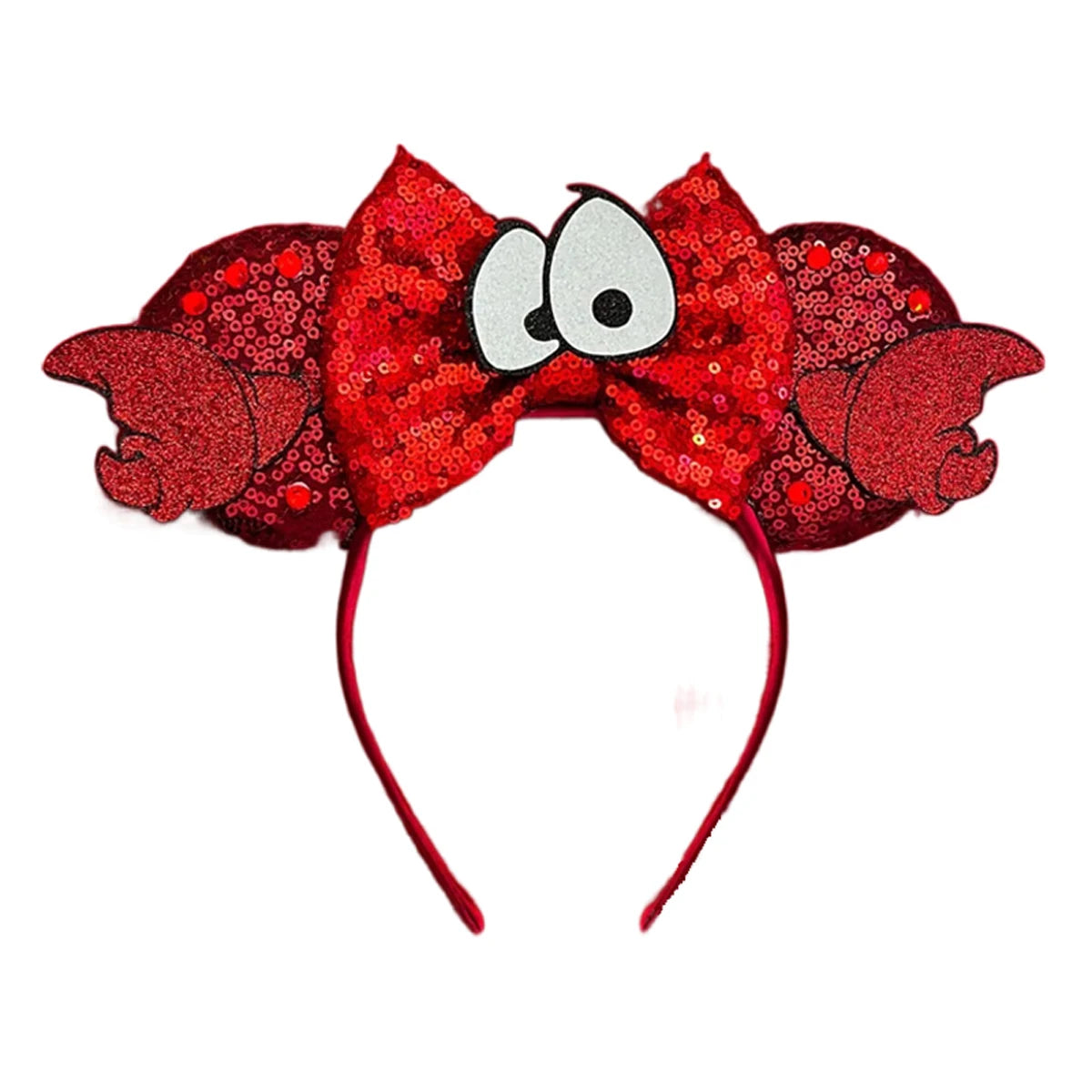 Mouse Ears Sequin Bow Cosplay Headband for Women & Adults