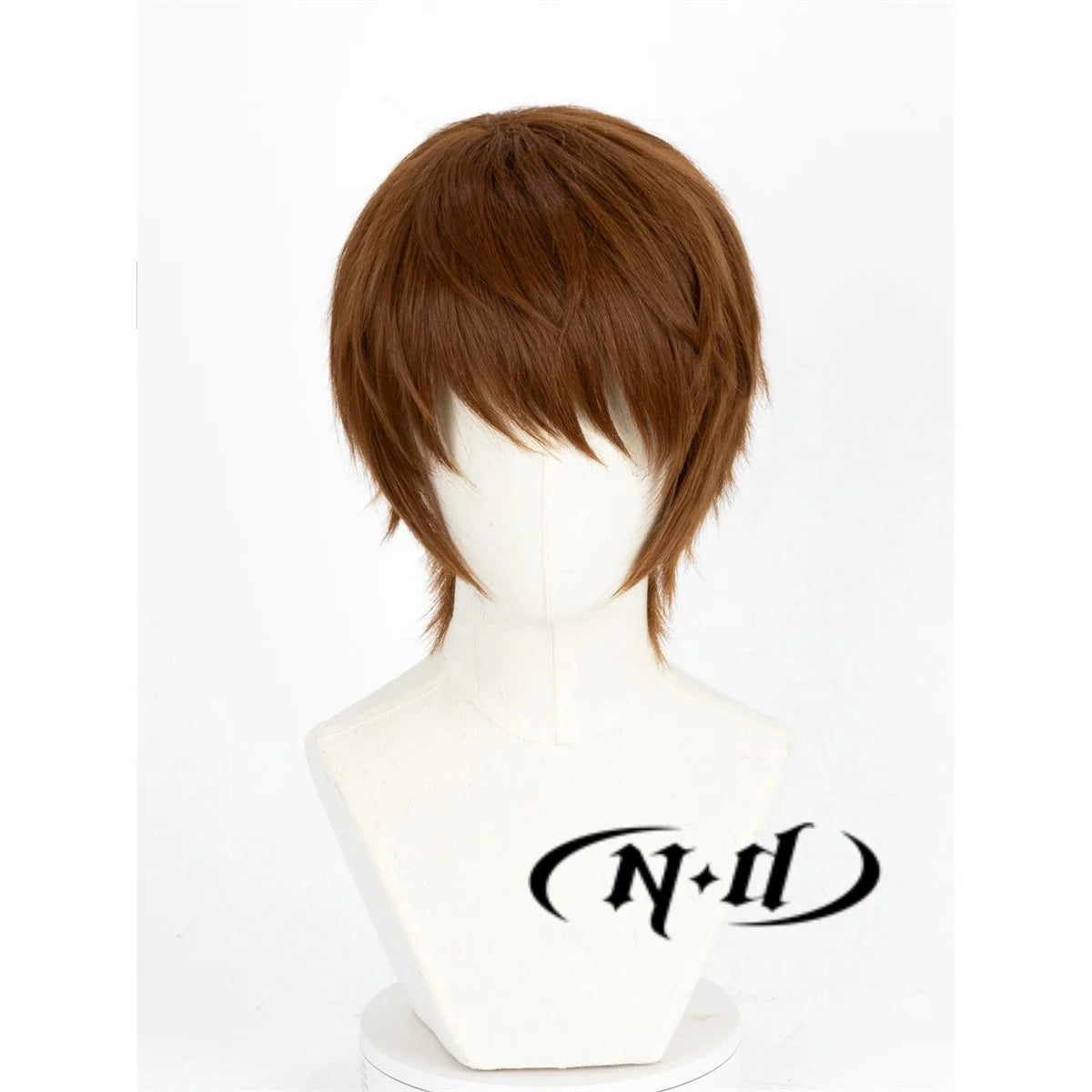 ND Light Yagami Cosplay Wig Anime Death Note Cosplay Light-brown Hair for Halloween Theme Costume High Quality Kanekalon Hair