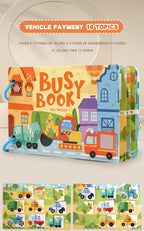 Montessori Busy Book for Kids Interactive Learning Activity Book