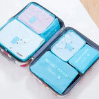 6PCS Waterproof Packing Cube Set for Travel & Luggage Organization