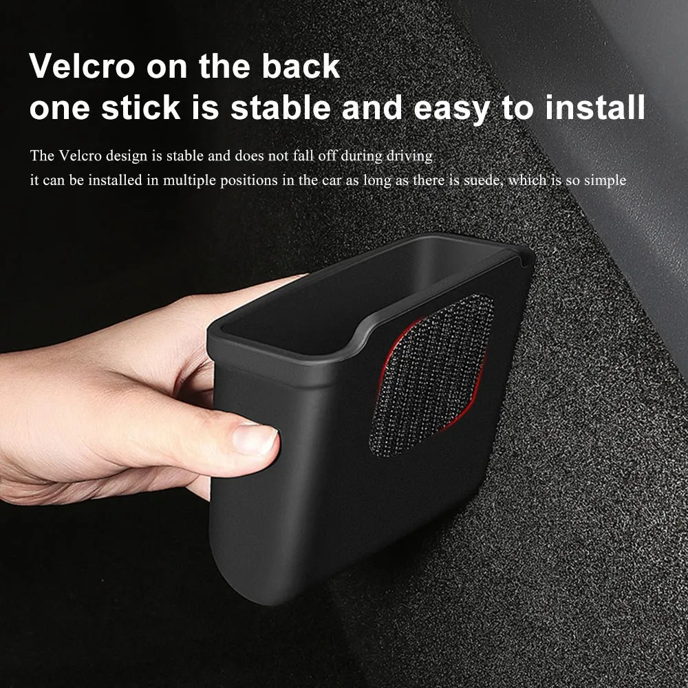 Heenvn Silicone Car Storage Box For Tesla Model 3 Y Model 3 Highland Model Y Juniper 2017-2026 Hidden Cover Tray Phone Organizer