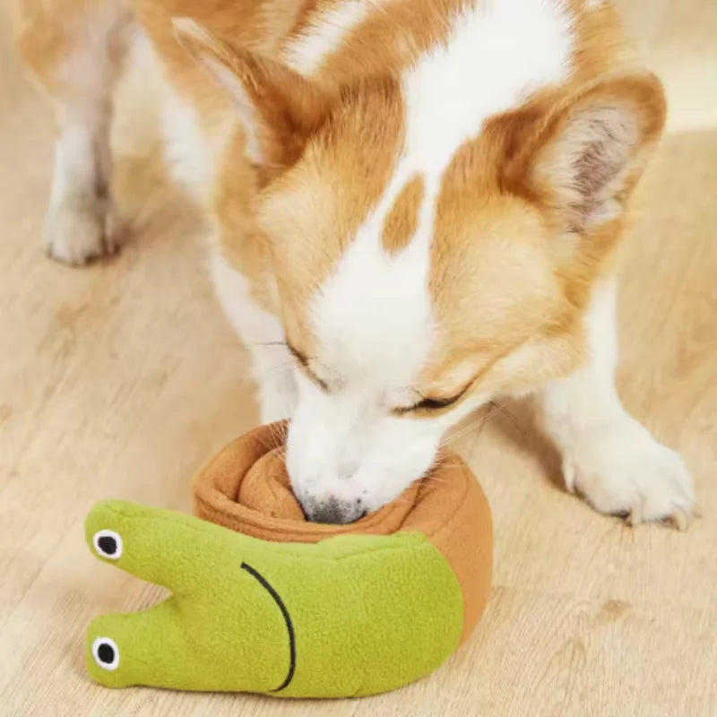 Snail Shaped Snuffle Puzzle Pet Toy for Dogs and Cats Play