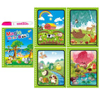 Magic Water Drawing Book with Reusable Coloring Pen for Kids Fun