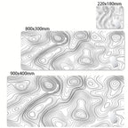 XXL Desk Mat Black And White Strata Liquid Mousepad Large Abstract Mouse Pad Gaming Deskmat With Lockedge Office Non-slip Carpet