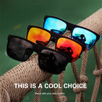Vintage Square Polarized UV400 Sunglasses for Men & Women