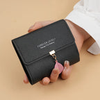 Trifold Clutch Coin Purse, Minimalist Credit Card Holder, Women's Casual Wallet