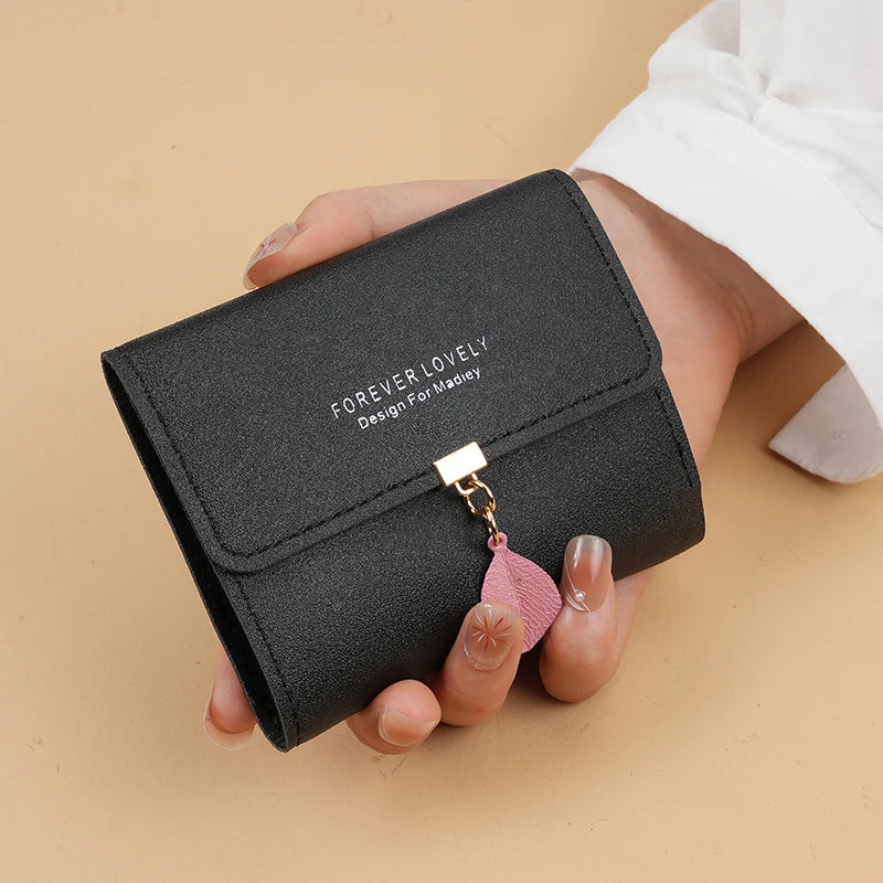 Trifold Clutch Coin Purse, Minimalist Credit Card Holder, Women's Casual Wallet