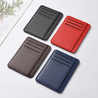 Men's Slim Minimalist Front Pocket Wallets RFID Blocking Credit Card Holder Portable Leather Wallets