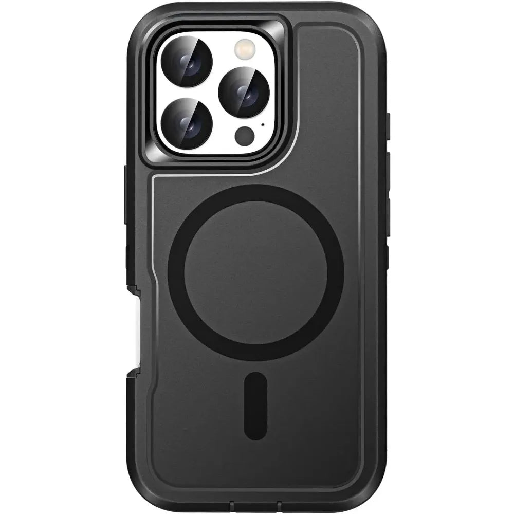 Premium Heavy Duty OTT Magnetic Armor Case For iPhone 18 17 16 15 14 Plus 13 Pro Max Anti-Slip Grip Charging Protect Cover Box