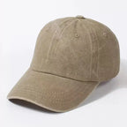 Washed Cotton Adjustable Baseball Cap for Everyday Casual Style