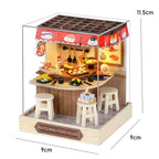 Kitten Mini Doll House 3D Wooden Puzzle DIY Miniature Building Kit