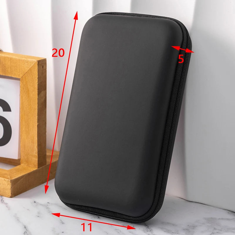 Portable Mini Hard Shell Electronics Organizer Case