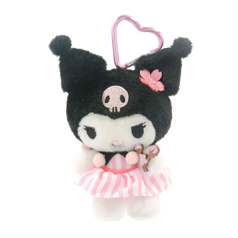 Sanrio Hello Kitty & Kuromi Plush Keychain Bag Charm