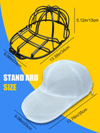 2Pcs/set Hat washing set, baseball duckbill cap, washing and sun drying integrated, non deformed machine wash protective rack