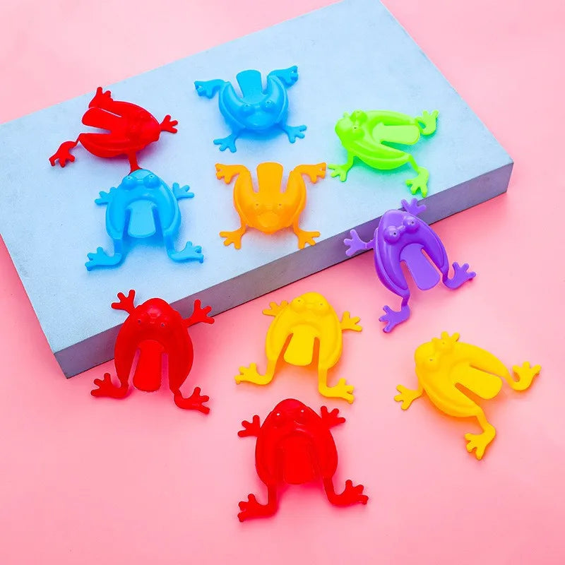 20PCS Colorful Jumping Frog Bouncing Toy Set for Kids