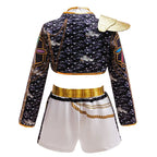 Kids Korean Singer Dance Costume Set Halloween Carnival Cosplay Outfit Girls Stage Performance Role Play Clothes
