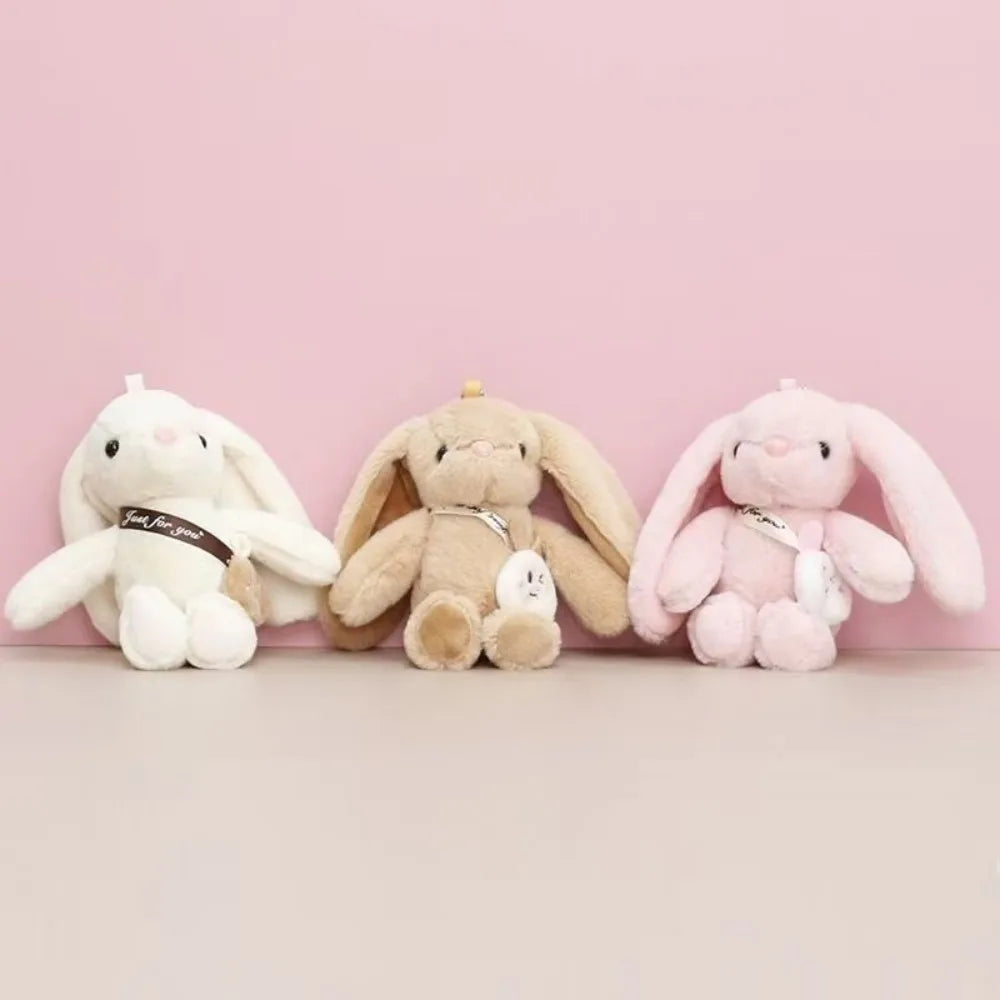 15cm Rabbit Fur Keychain Plush Bag & Car Charm