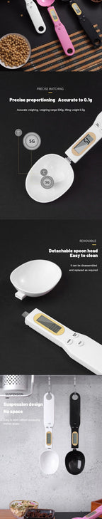 LCD Digital Measuring Spoon – Electronic Kitchen Scale for Baking & Coffee