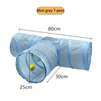 Cat Tunnel Pet Supplies Cat S T Pass Play Tunnel Foldable Cat Tunnel Cat Toy Breathable Drill Barrel for Indoor loud paper