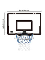 Wall Mounted Foldable Kids Basketball Hoop Set with Ball