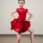Latin Dance Fringe Dress Customized Tango ChaCha Samba Performance Costumes for Adult and Children's Latin Competition Clothing
