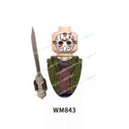 WM6075 WM6101 WM6102 Horror Movie Action Figure Building Blocks Halloween Series Character Accessories Model Brick Toys For Kids