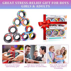 Magnetic Fidget Rings 3PCS – Sensory Spinner Stress Relief Toy