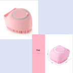 Silicone Dog Bath Massage Gloves Brush Pet Cat Bathroom Cleaning Tool Comb Brush for Dog Can Pour Shampoo Dog Grooming Supplies