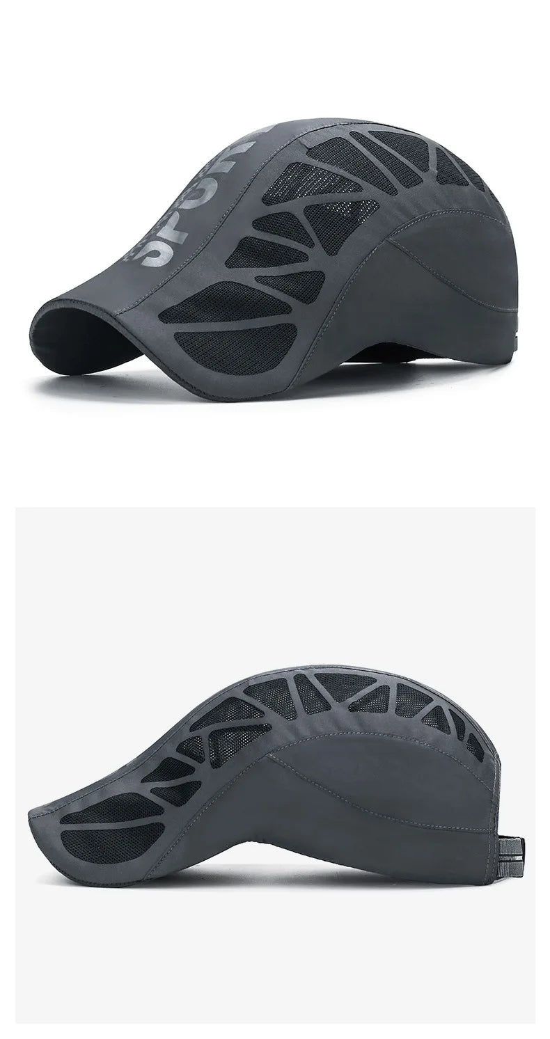 Quick Dry Mesh Flat Ivy Cap for Golf Driving and Outdoor Comfort