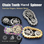 Metal Gear Bike Chain Fidget Spinner Flywheel Stress Relief Toy