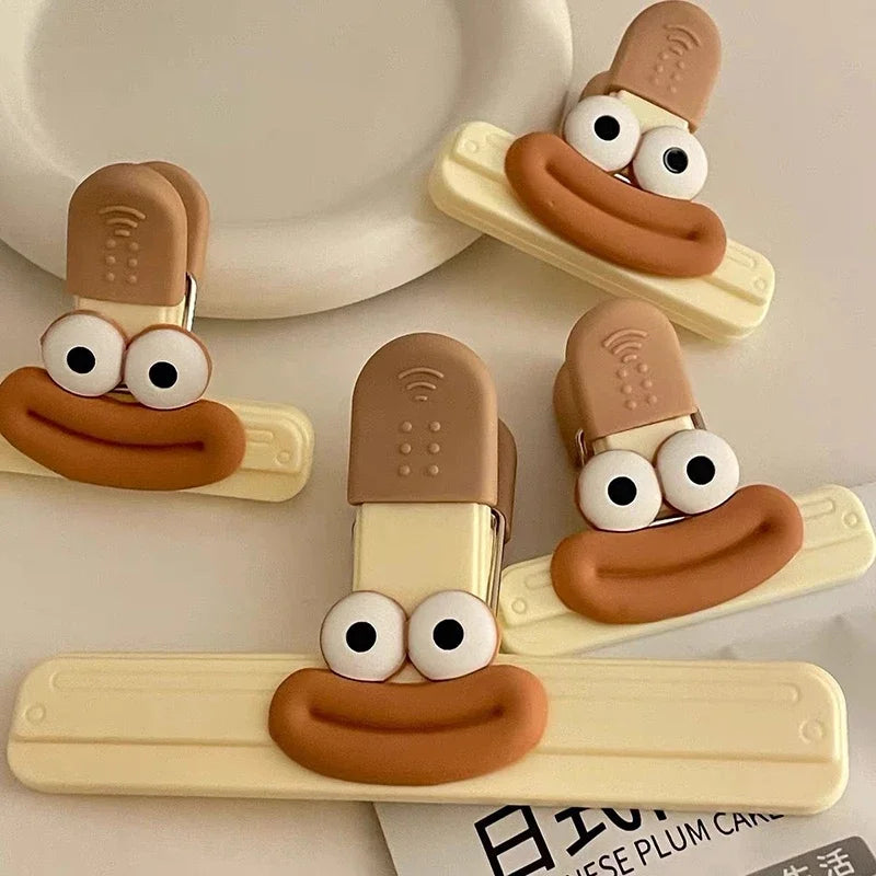 Creative Face Food Bag Sealing Clips for Snack and Food Storage Set