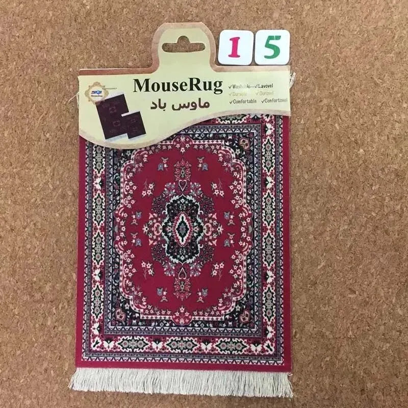 Mairuige Mini Persian Carpet Mouse Pad Desk Computer Notebook Mouse Mat Tea Coaster Pet Pad Multifunctional Anti-slip Desk Pad