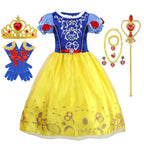 Girls Princess Costume Dress – Disney Inspired Cinderella, Snow White & Rapunzel