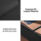 Mouse Pad Large Office Desk Mat ,Waterproof PU Leather Desktop Keyboard Desk Pad Gaming Mousepad Desk Writing Pad for home