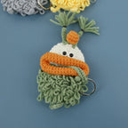 Funny Crochet Sausage Mouth Keychain Key Holder Pouch
