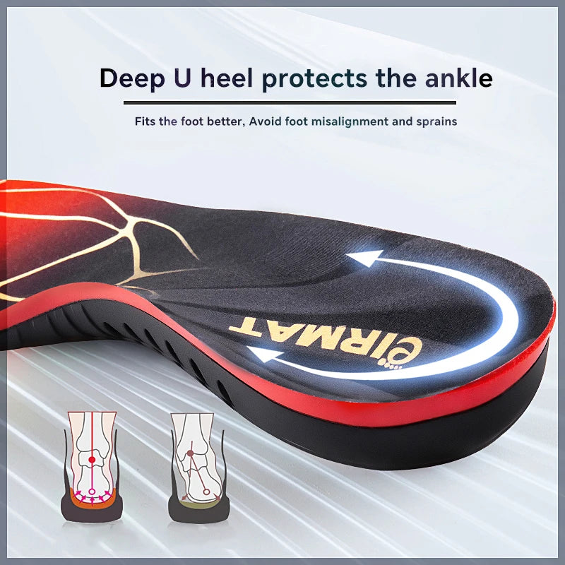 220+ Lbs Heavy Duty High Arch Support Insoles for Men Women Shock Absorbing Shoe Inserts for Flat Feet Standing All Day Insole