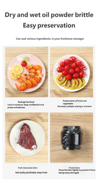 HOMEFISH Mini Handheld Food Heat Sealer, USB Rechargeable Heat Sealer, Storage Bag, Plastic Package, Food Sealer, Clip Bag